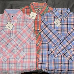 Boys’ Janie and Jack Long-Sleeved Button Down Shirts - lot of 3 - size 6
